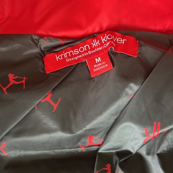 Krimson Klover Compas Down Puffer Jacket in Racing Red Size M - Picture 10 of 12
